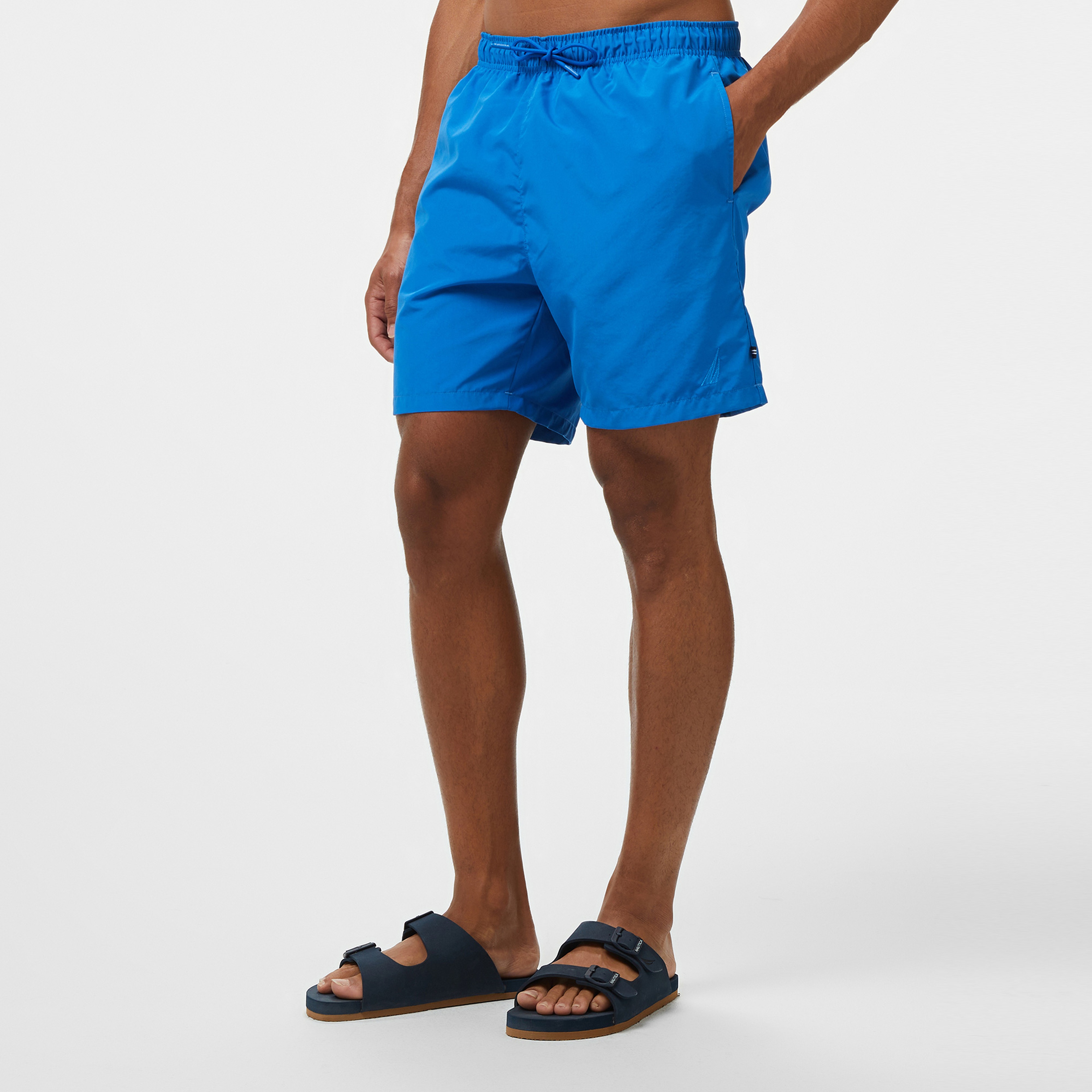 Nautica Erkek Mavi Regular Fit Suda Renk Değiştiren Deniz Şortu