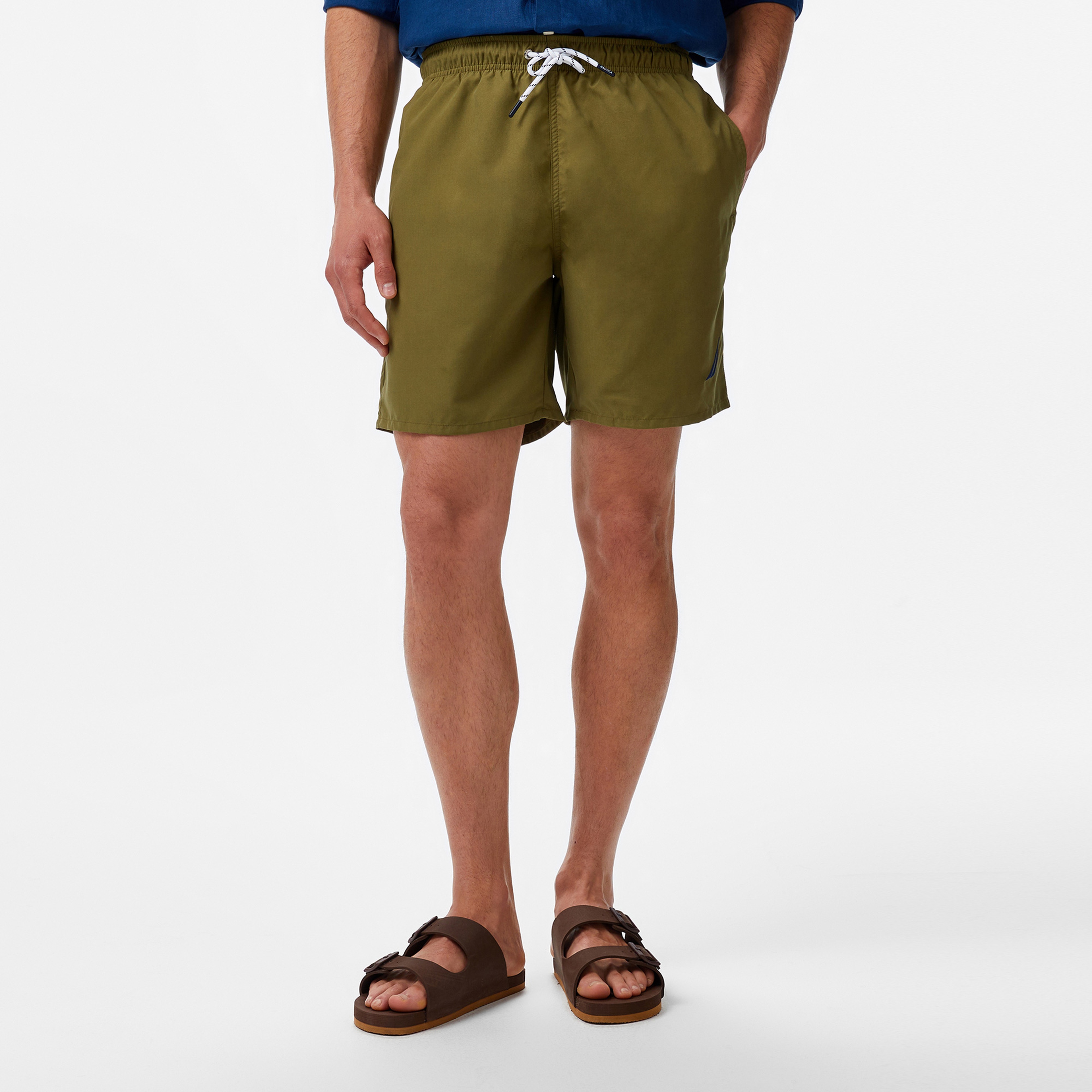 Nautica Erkek Yeşil Regular Fit Deniz Şortu