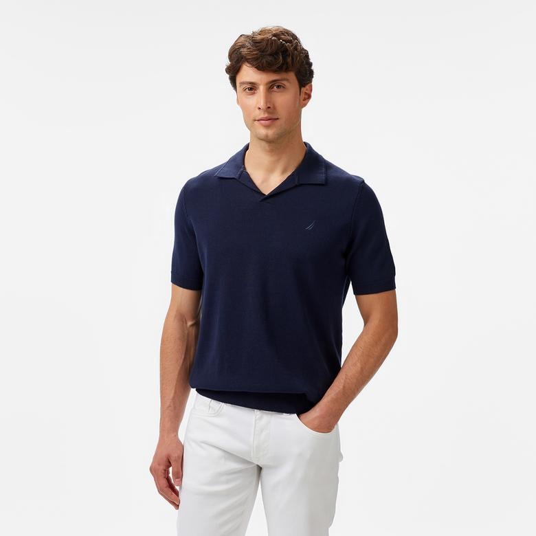 Nautica Erkek Lacivert Classic Fit Triko