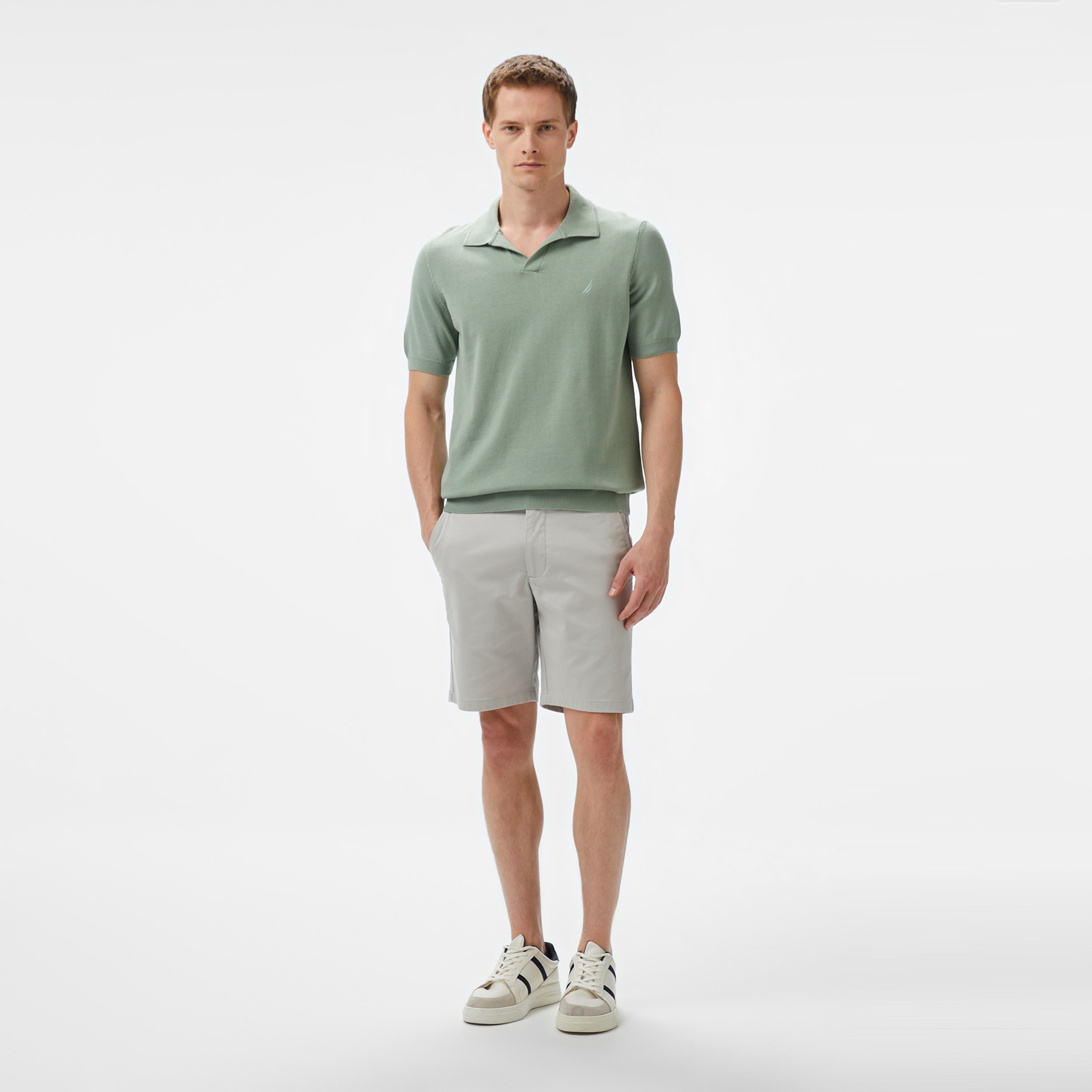 Nautica Erkek Yeşil Classic Fit Triko