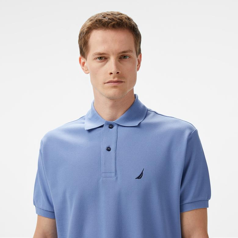 Nautica Erkek Mavi Classic Fit Polo Yaka T-Shirt