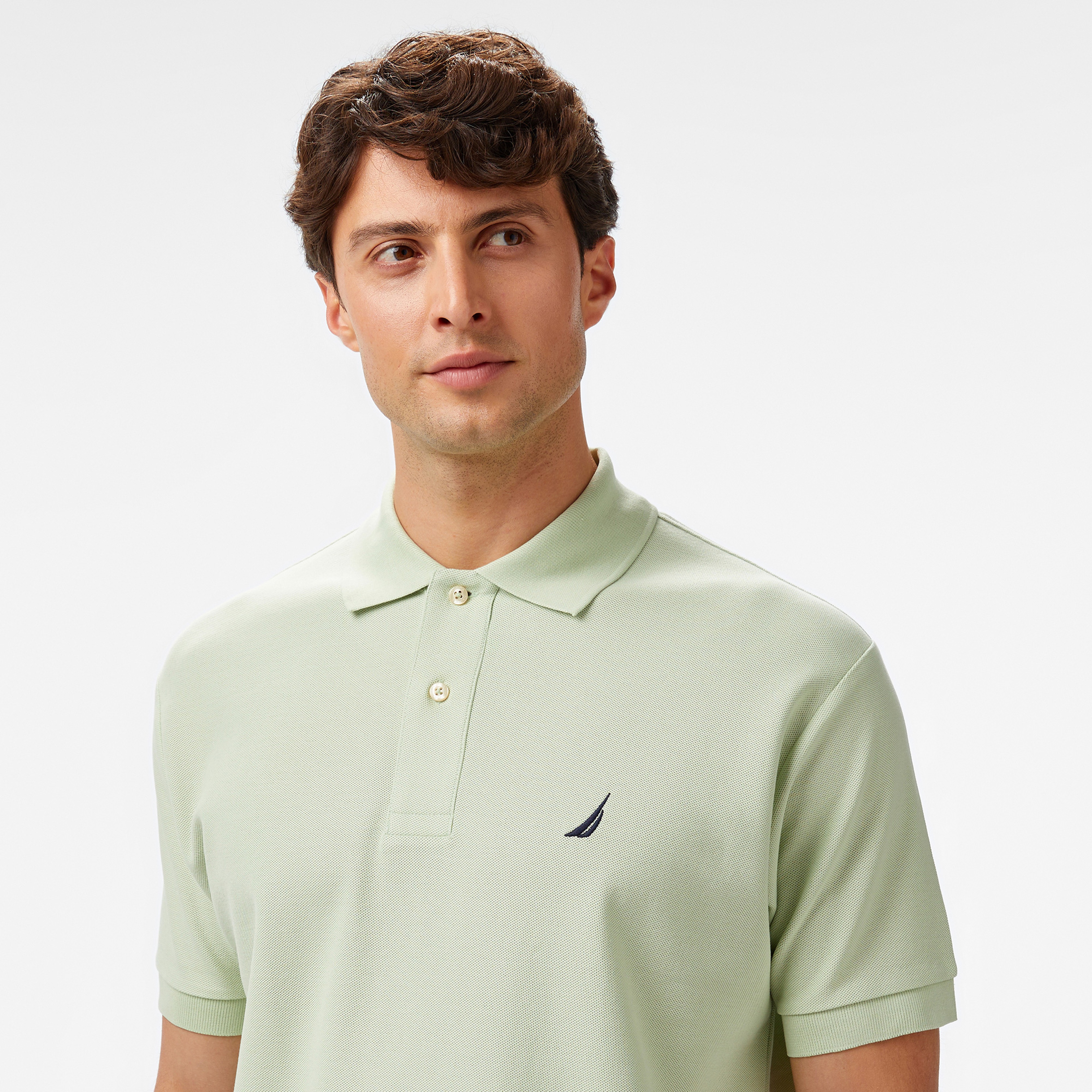 Nautica Erkek Yeşil Classic Fit Polo Yaka T-Shirt