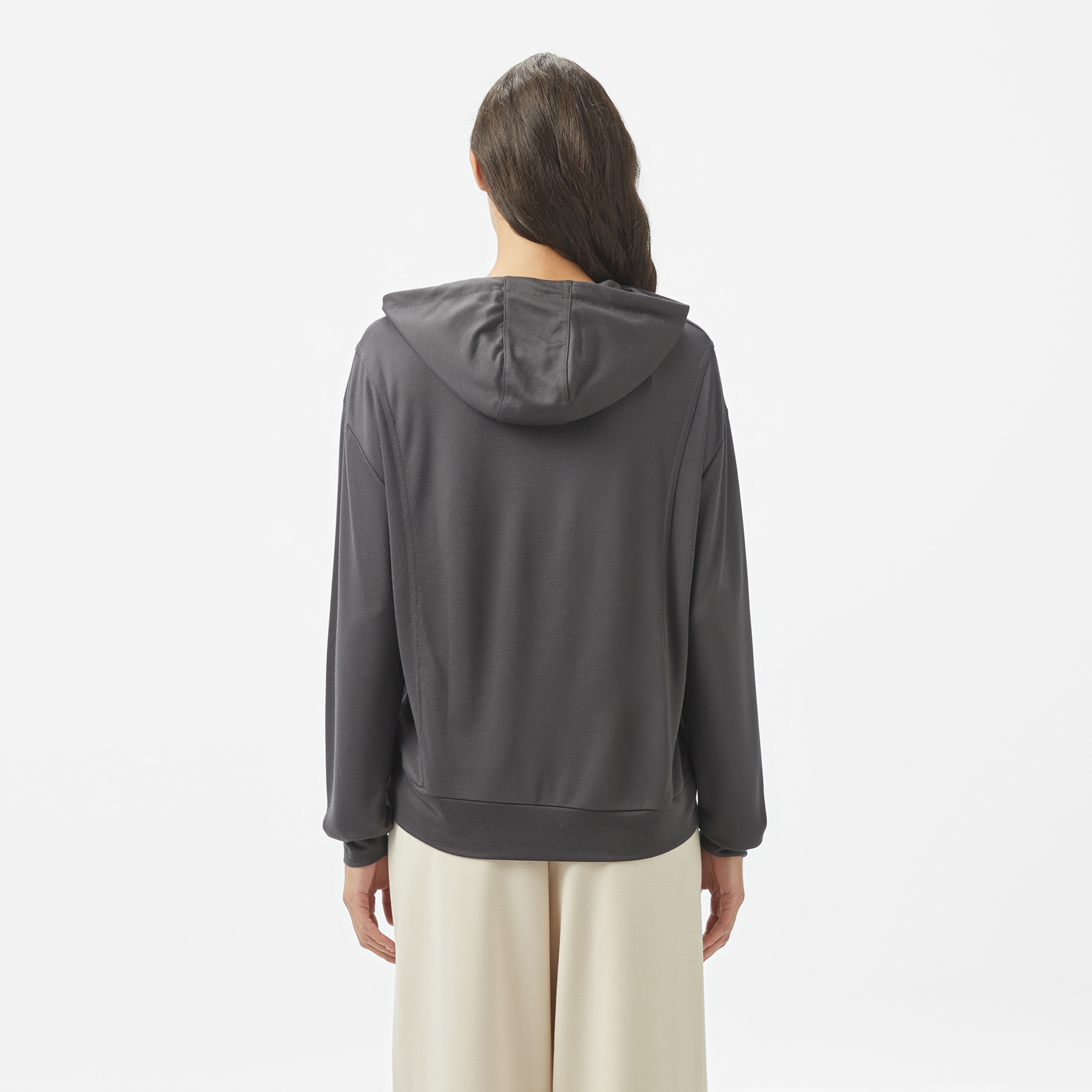 Nautica Kadın Gri Regular Fit Kapüşonlu Sweatshirt