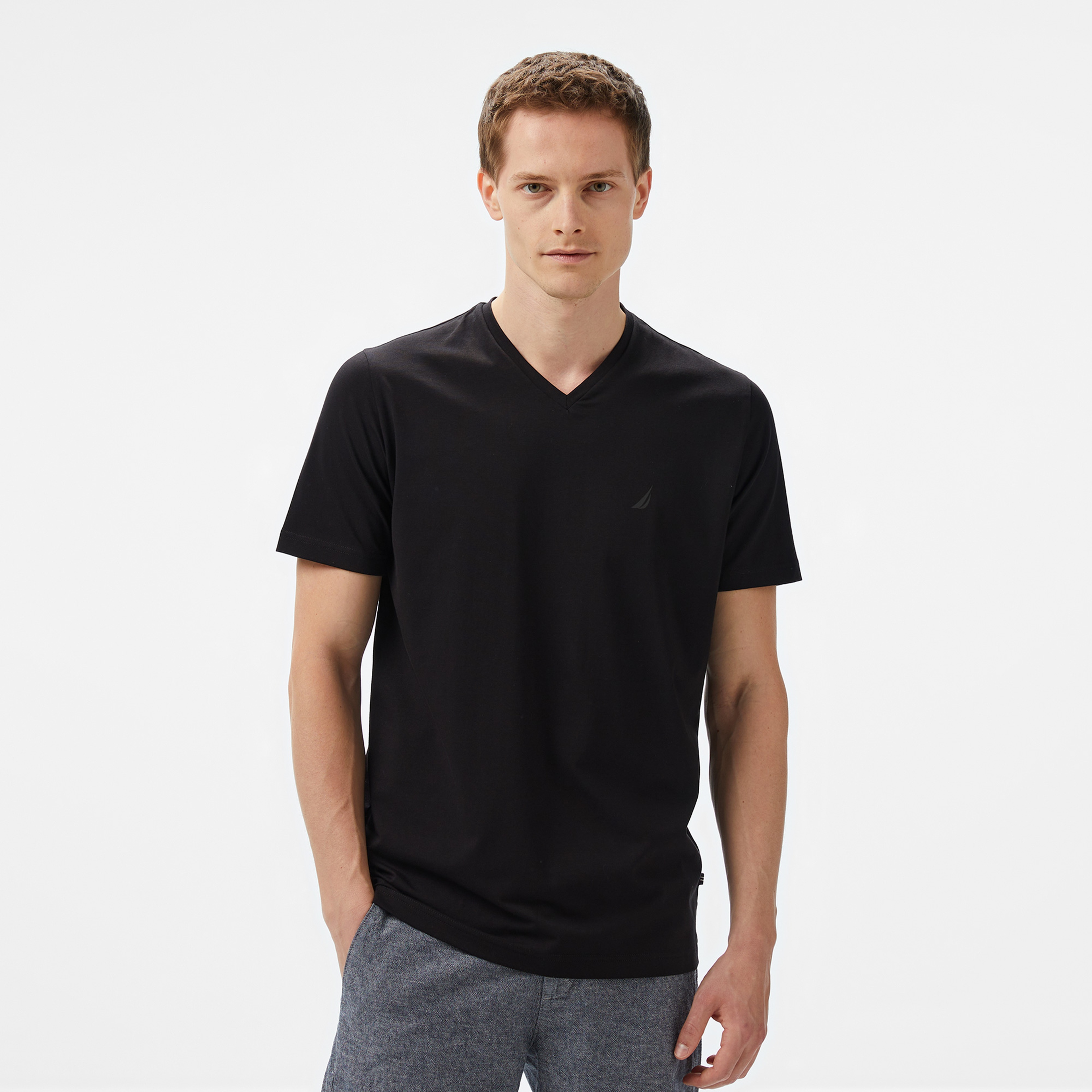 Nautica Erkek Siyah Regular Fit T-Shirt