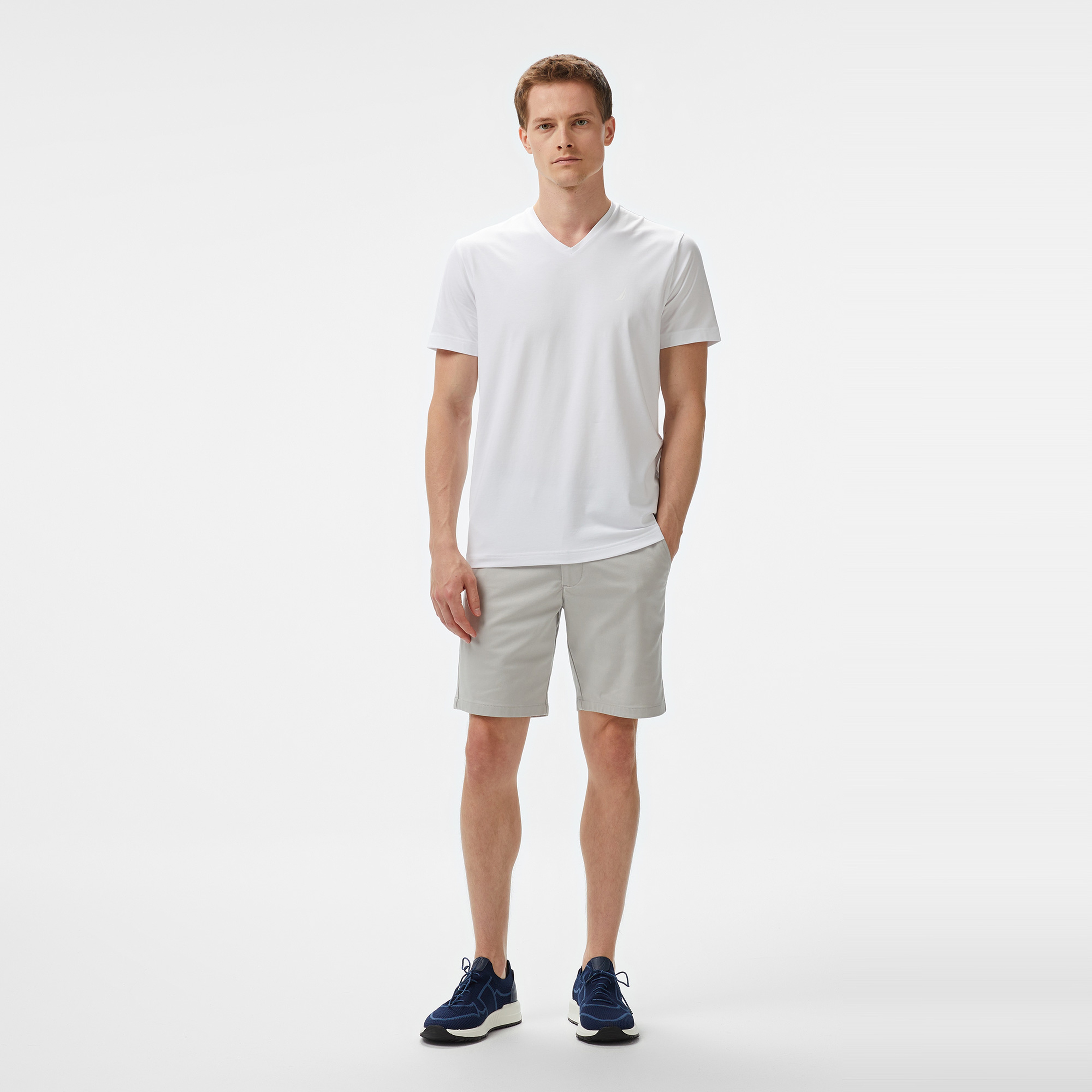 Nautica Erkek Beyaz Regular Fit T-Shirt