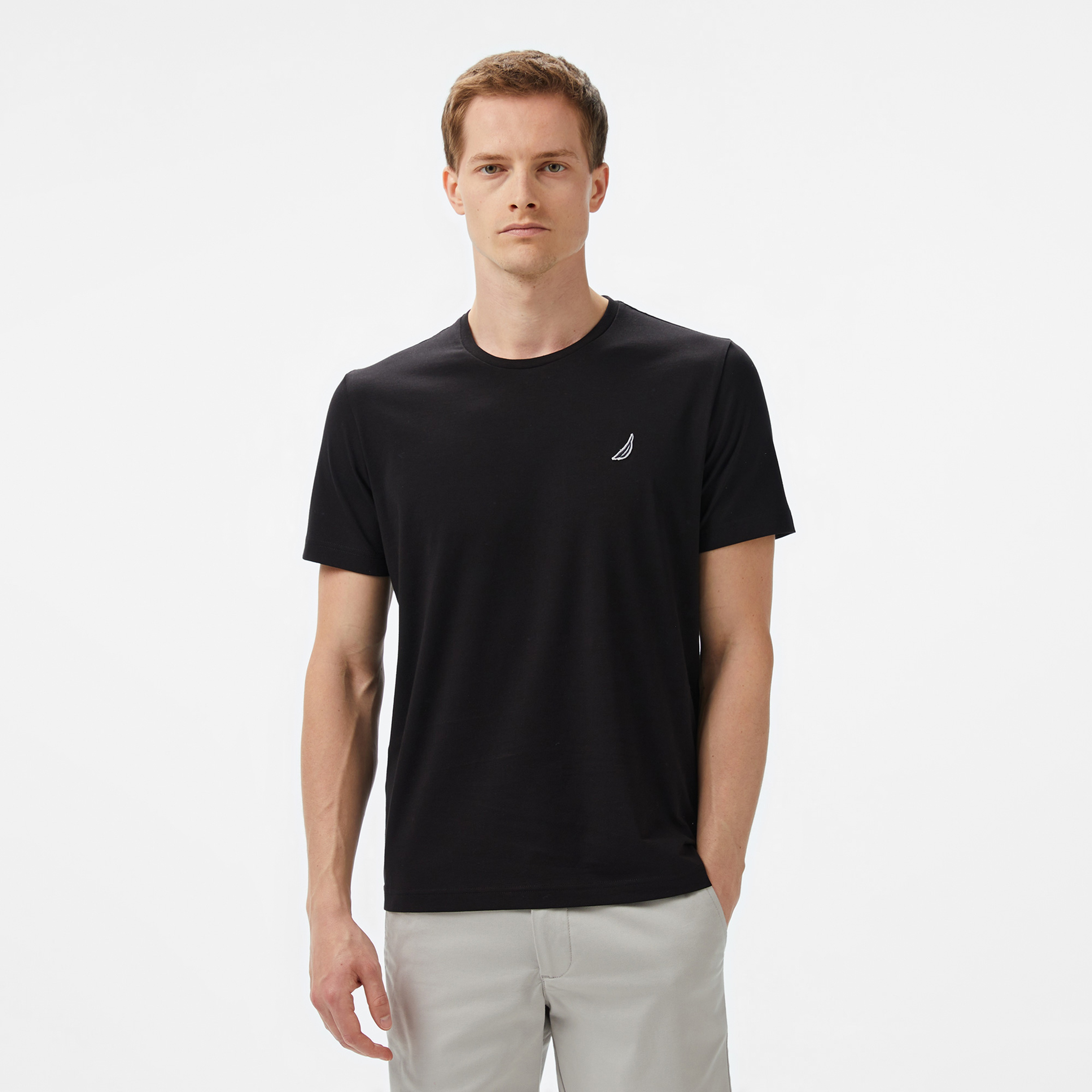 Nautica Erkek Siyah Regular Fit T-Shirt