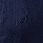 Nautica Erkek Lacivert Classic Fit Keten Gömlek