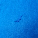 Nautica Erkek Mavi Classic Fit Keten Gömlek