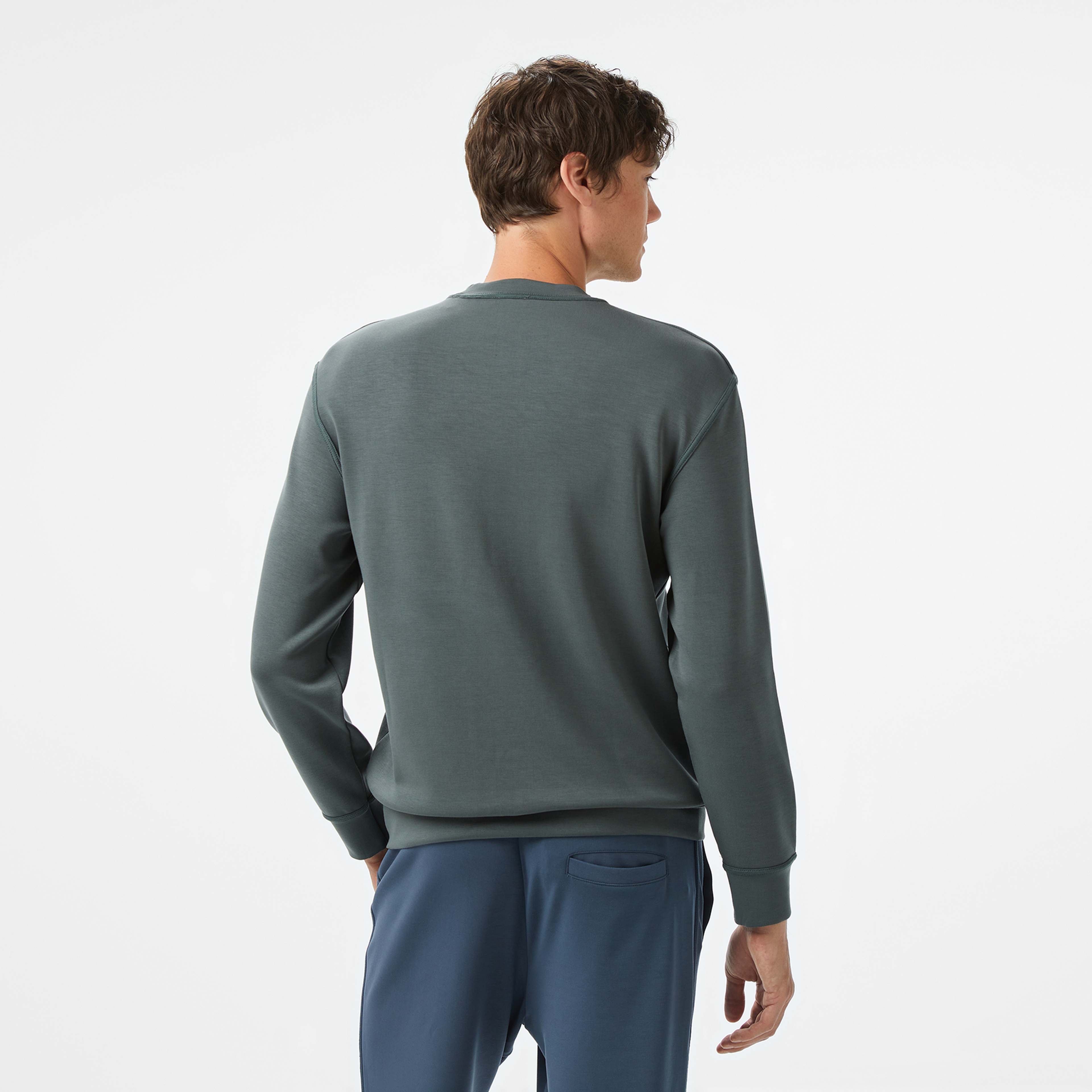 Armani Exchange Erkek Mavi Sweatshirt