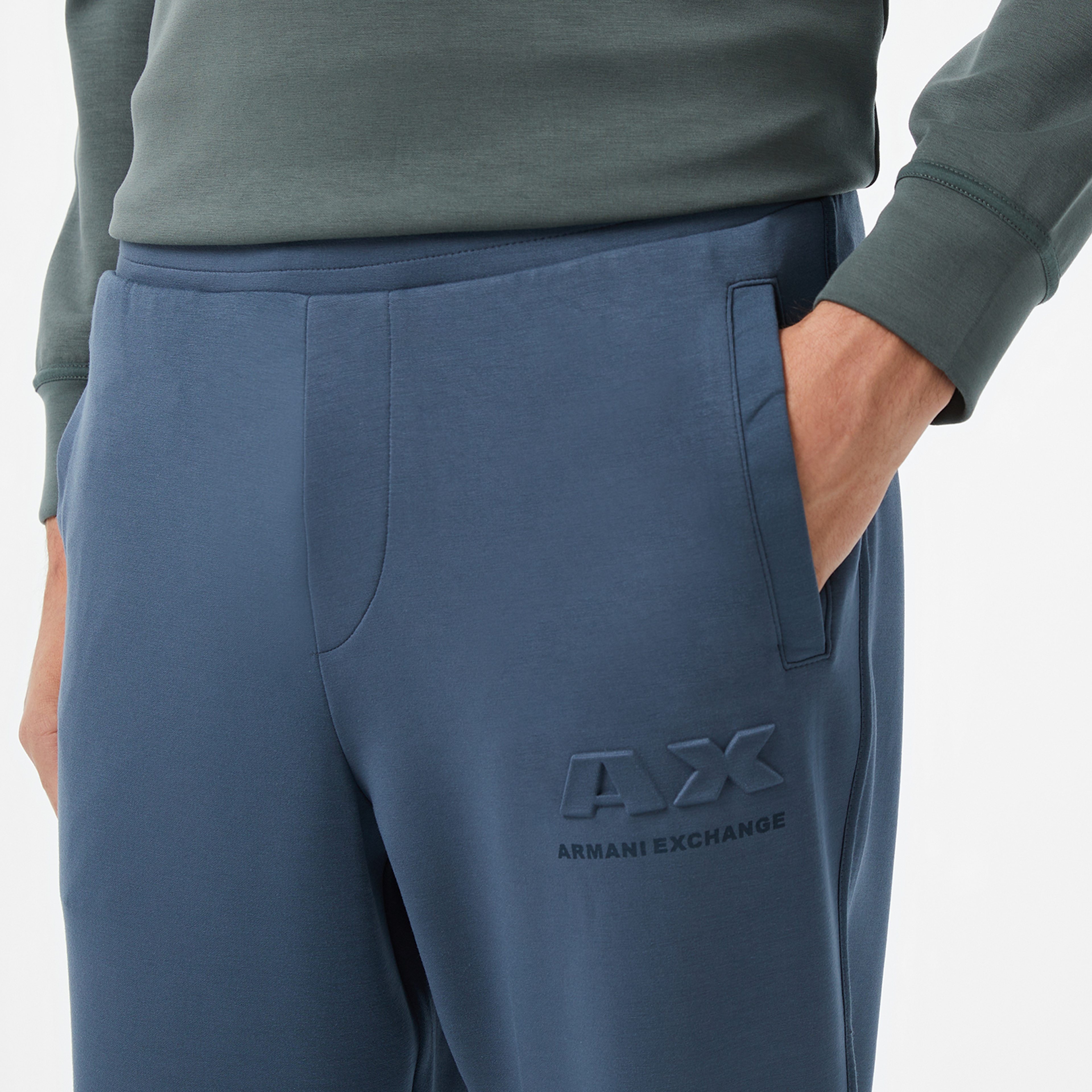 Armani Exchange Erkek Mavi Eşofman Altı