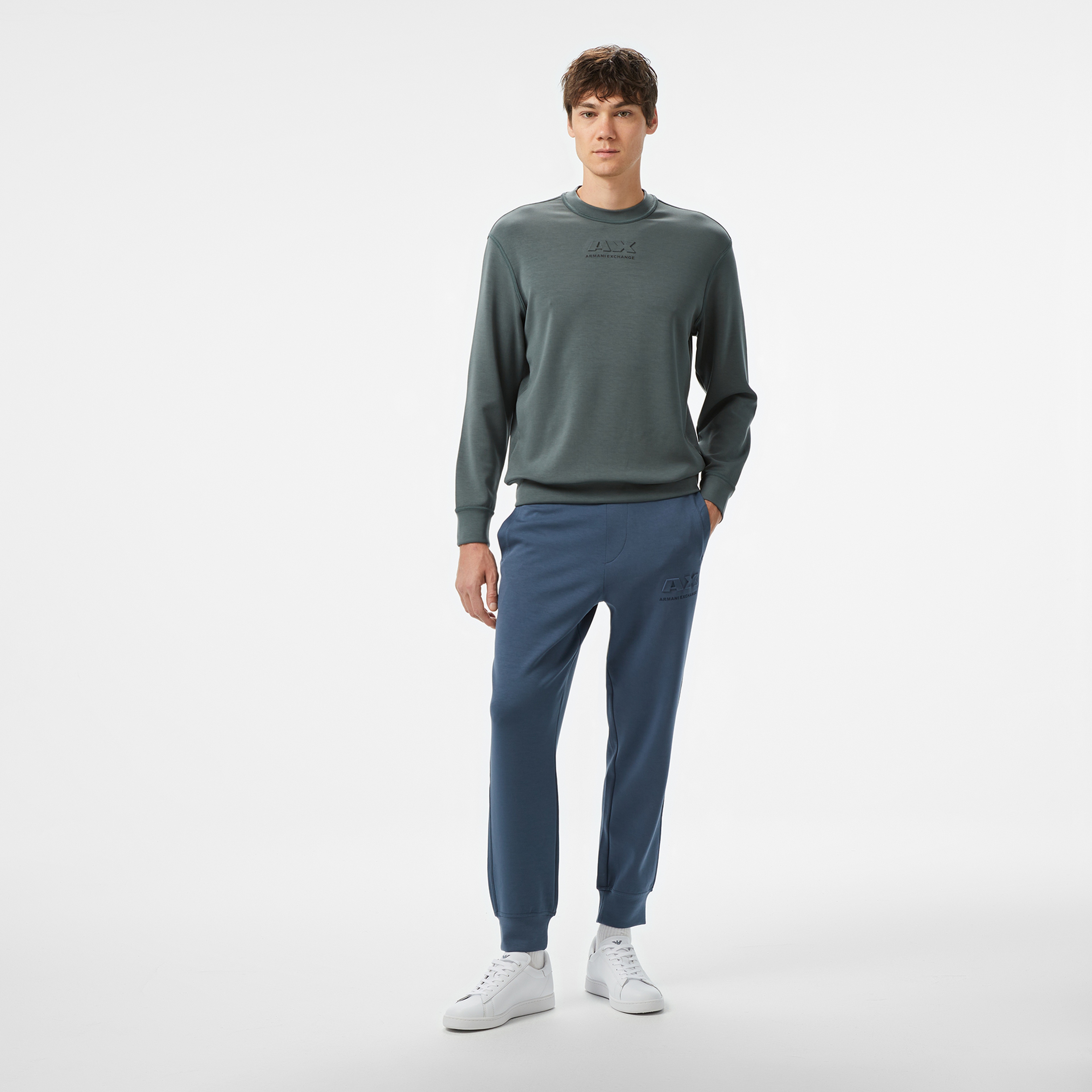 Armani Exchange Erkek Mavi Eşofman Altı