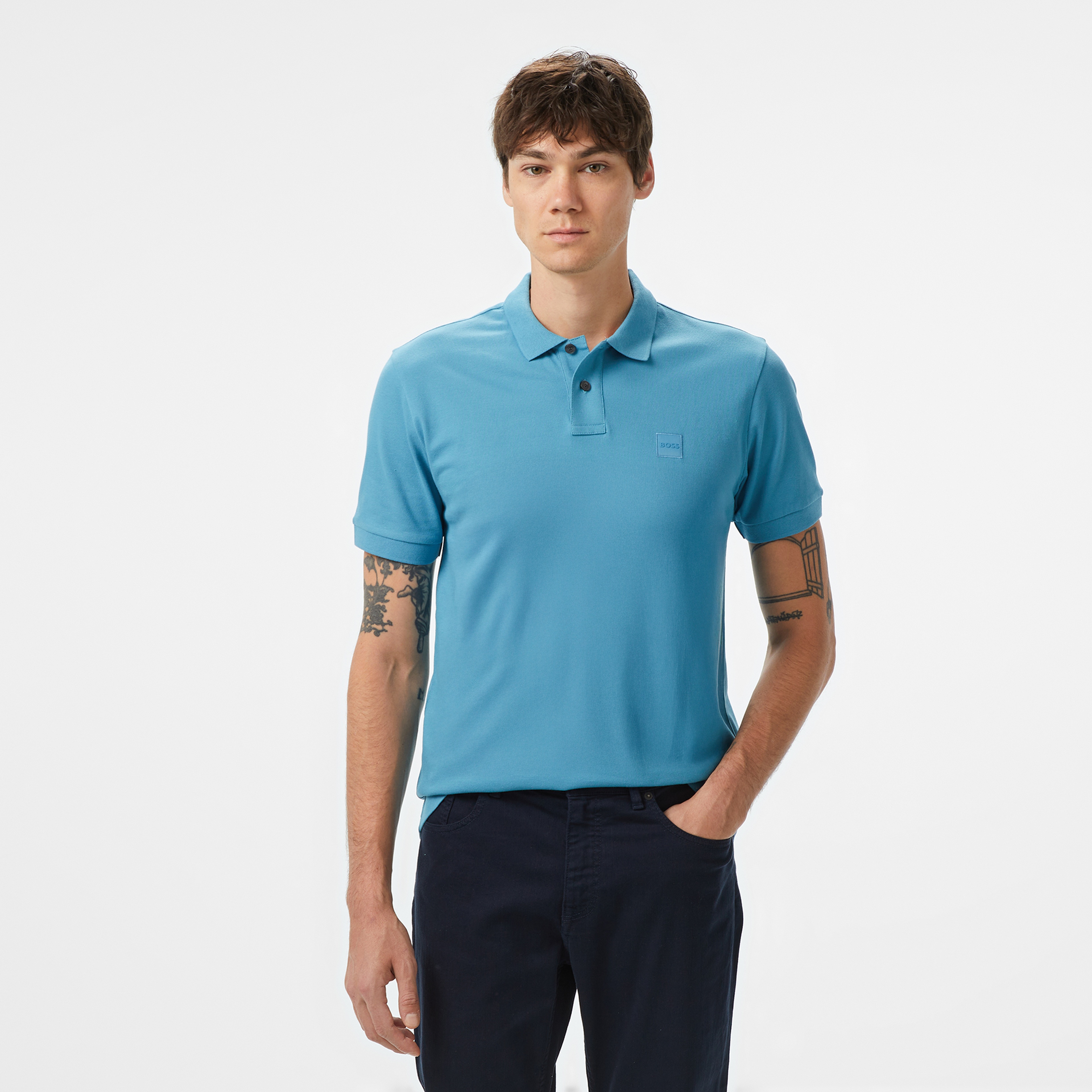 Boss Erkek Mavi Polo