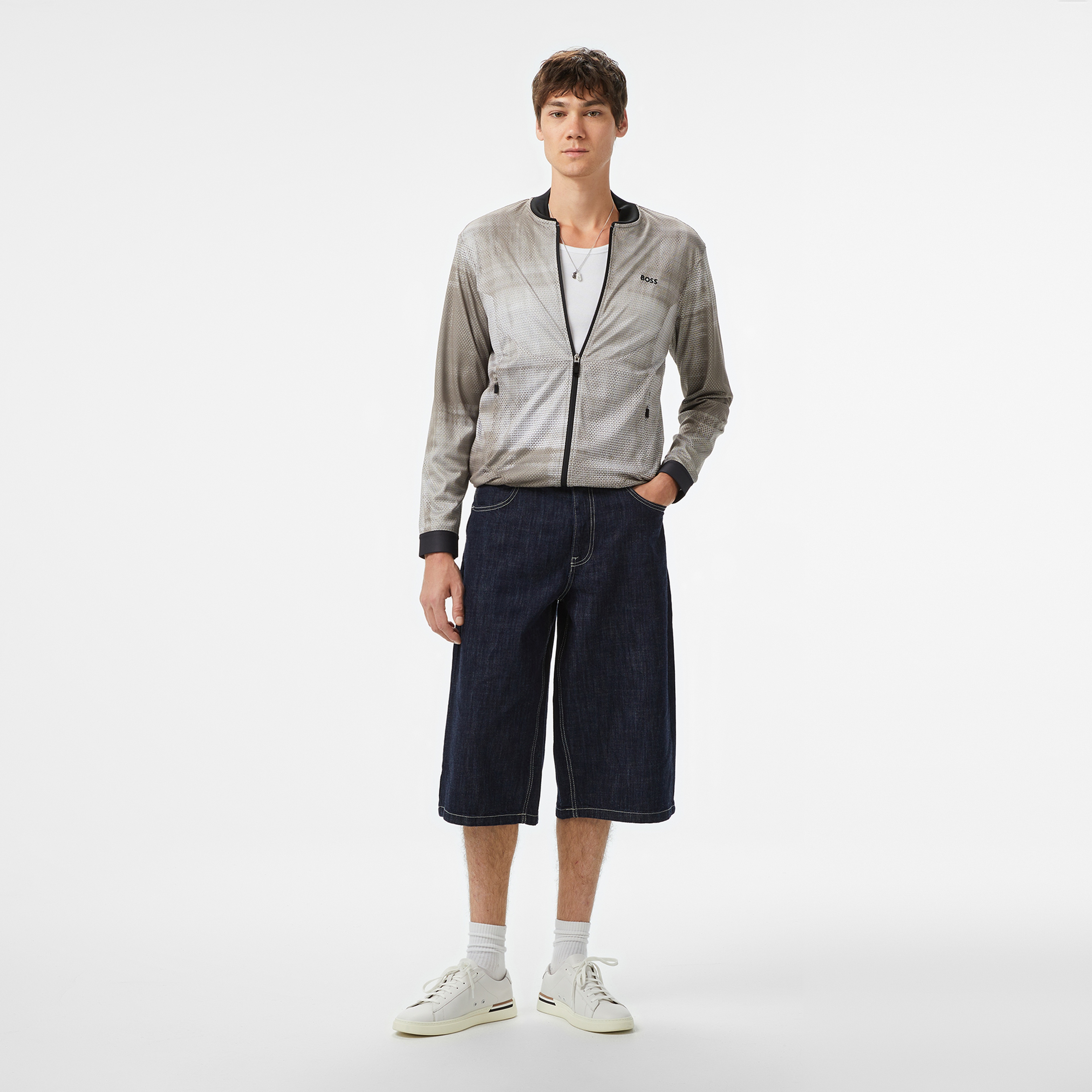 Boss Erkek Bej Sweatshirt