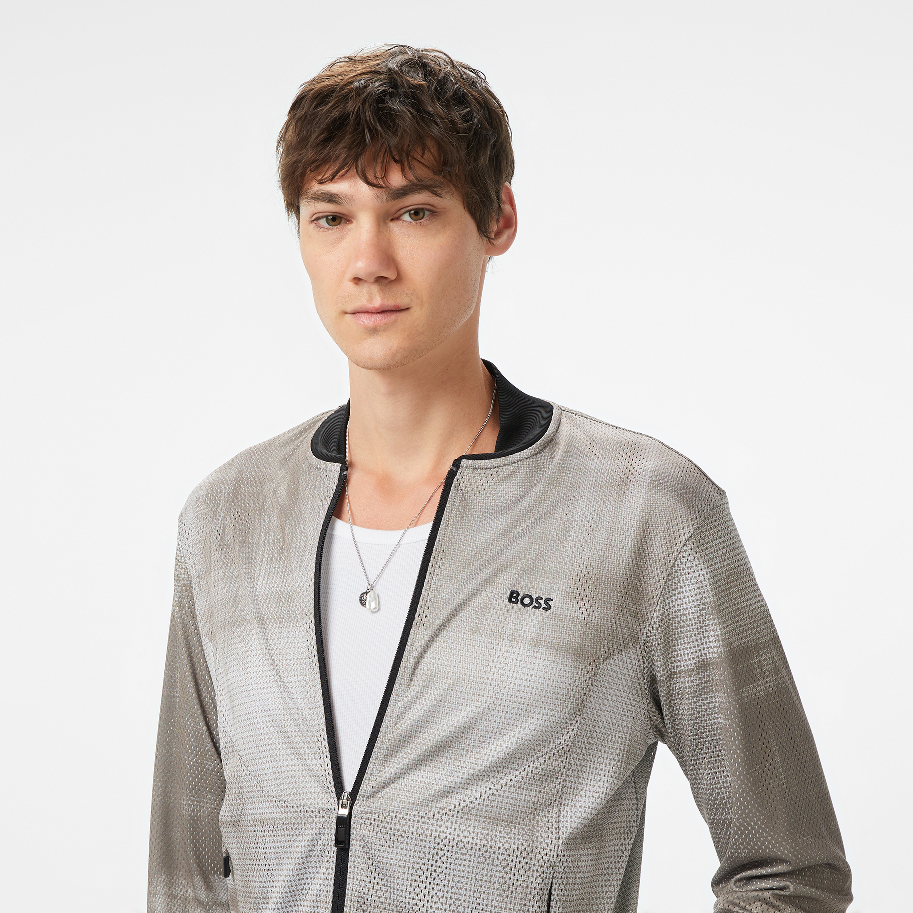 Boss Erkek Bej Sweatshirt