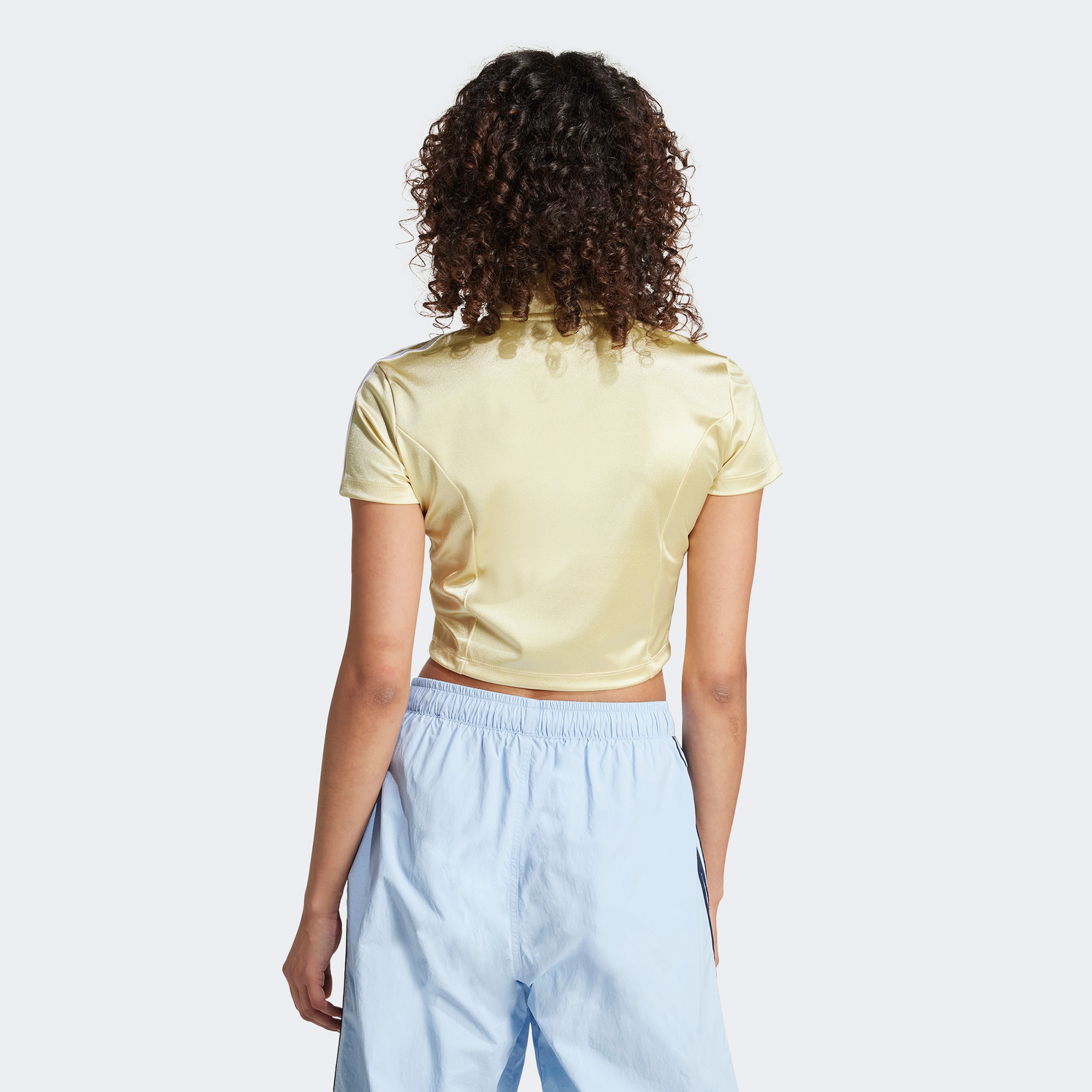 adidas Originals Full Zipped Kadın Sarı Crop Üst