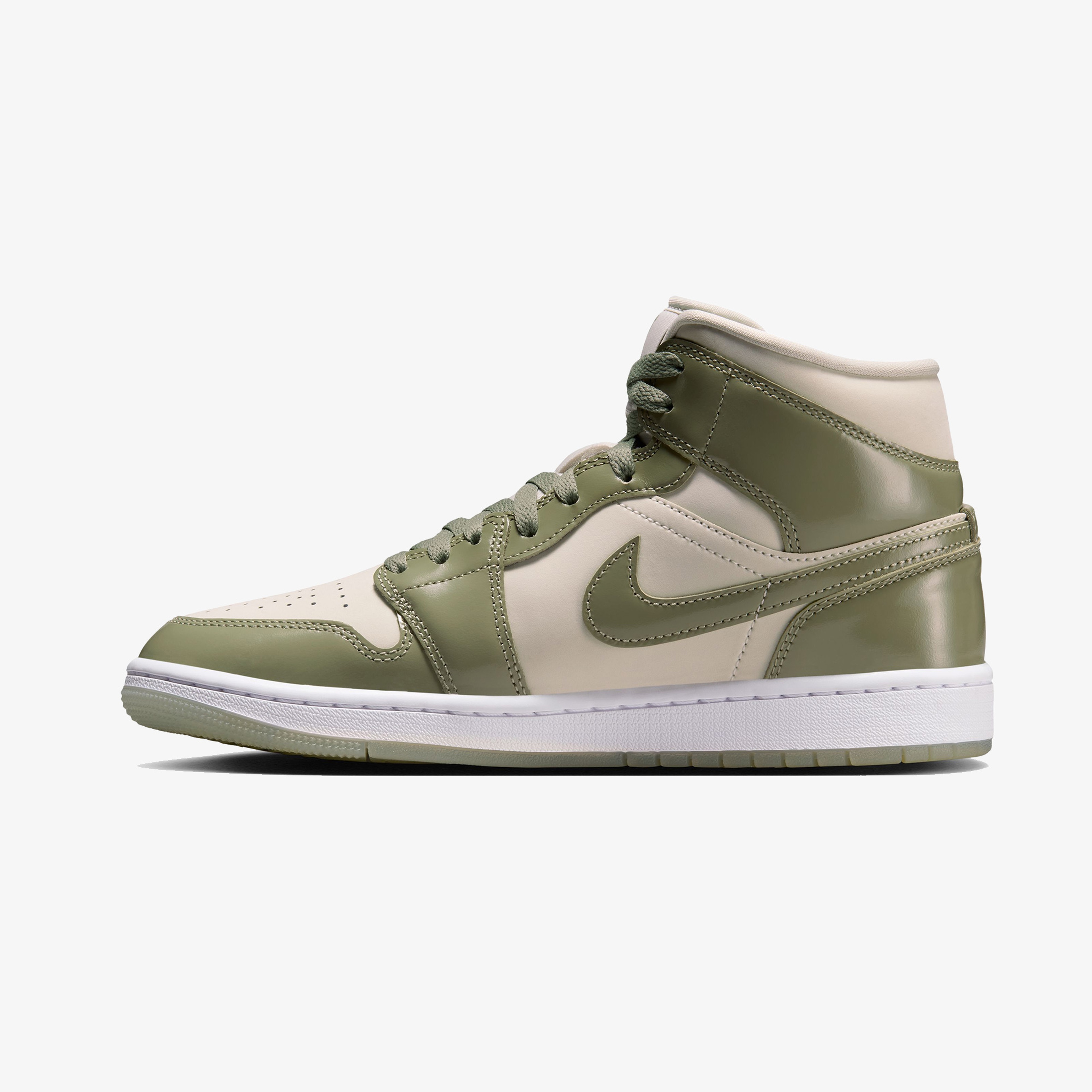 Nike Air Jordan 1 Mid SE Kadın Yeşil Bilekli Sneaker