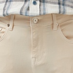 Erkek Slim Fit Krem Jean Pantolon