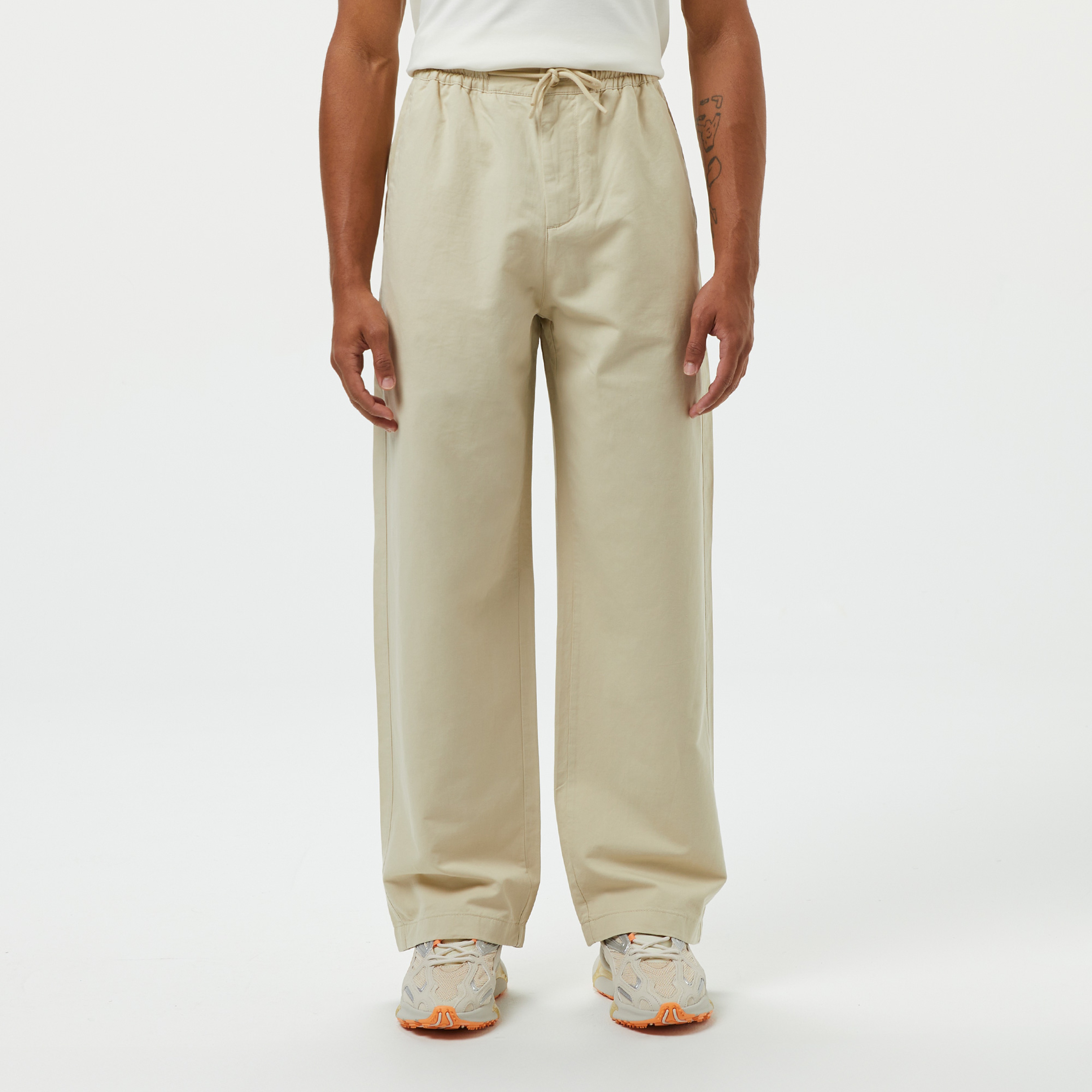 Erkek Relaxed Fit Bej Pantolon