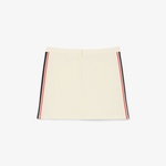 Kadın Krem Renk Bloklu Etek