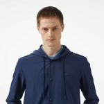 Erkek Regular Fit Kapüşonlu Lacivert Ceket