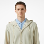 Erkek Regular Fit Kapüşonlu Bej Ceket