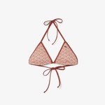 Kadın Monogram Kırmızı Bikini Üstü