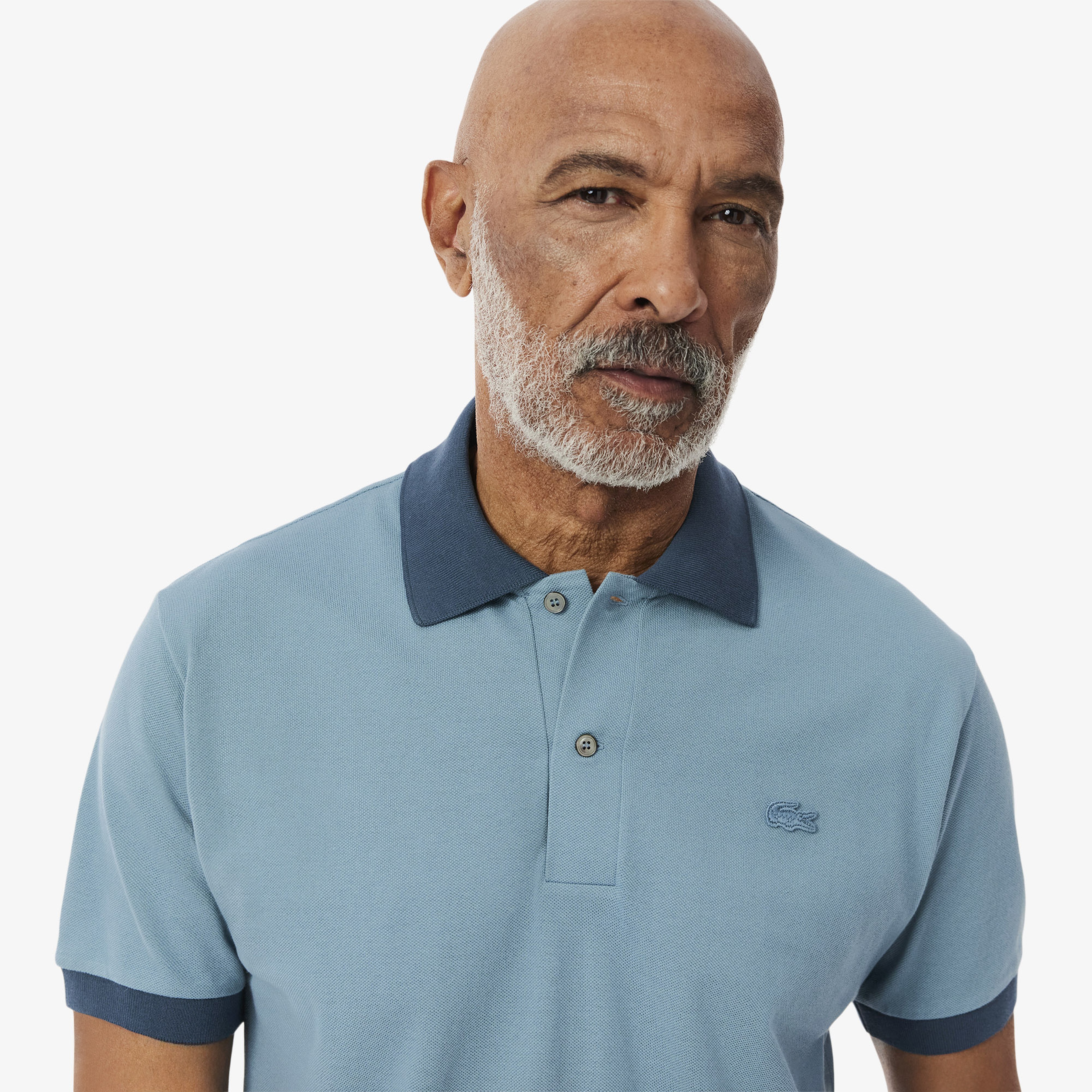 Erkek Classic Fit Renk Bloklu Lacivert Polo