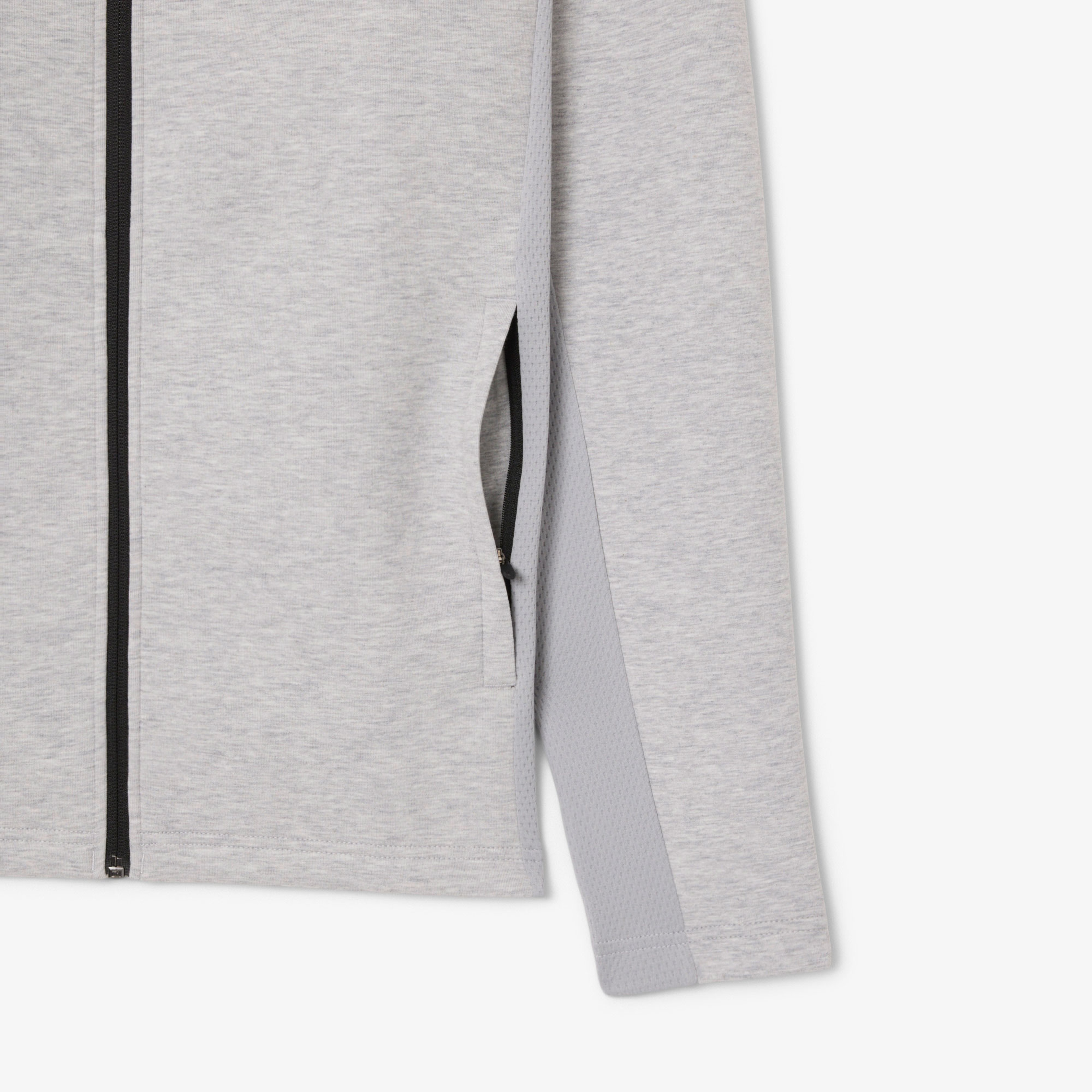 Erkek Fermuarlı Gri Sweatshirt