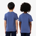 Çocuk Bisiklet Yaka Desenli Mor T-Shirt