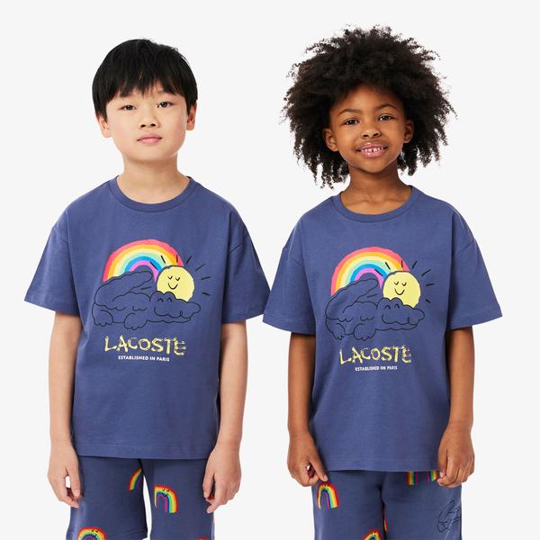 Çocuk Bisiklet Yaka Mavi T-shirt