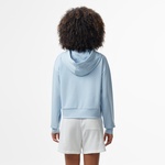 Kadın Relaxed Fit Kapüşonlu Baskılı Açık Mavi Sweatshirt