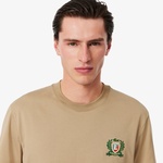 Erkek Classic Fit Bisiklet Yaka Bej T-Shirt