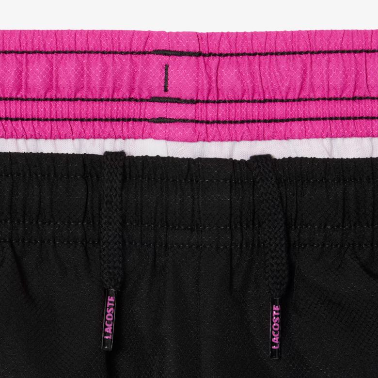 Lacoste Erkek Çocuk Kapüşonlu Renk Bloklu Beyaz Eşofman Takımı