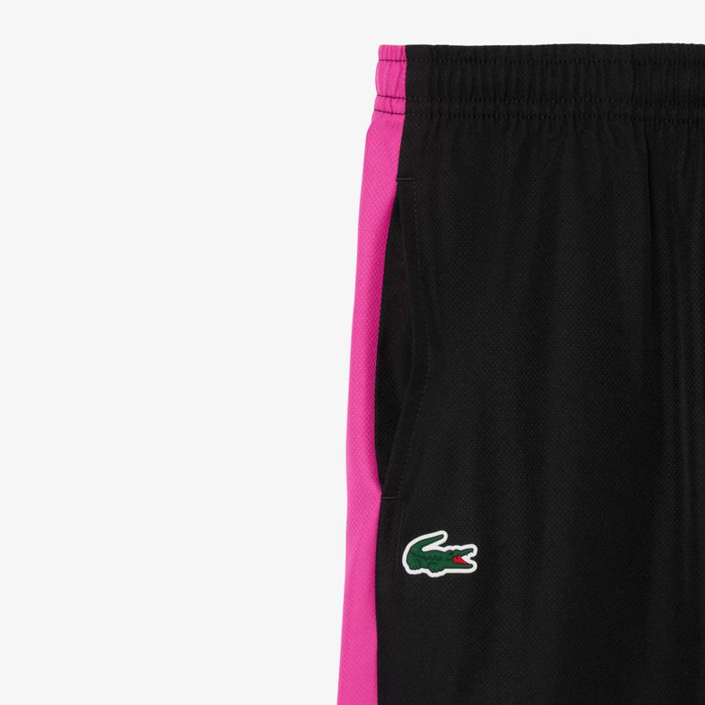 Lacoste Erkek Çocuk Kapüşonlu Renk Bloklu Beyaz Eşofman Takımı