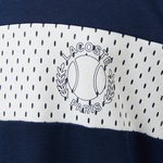 Erkek Bisiklet Yaka Baskılı Lacivert T-Shirt