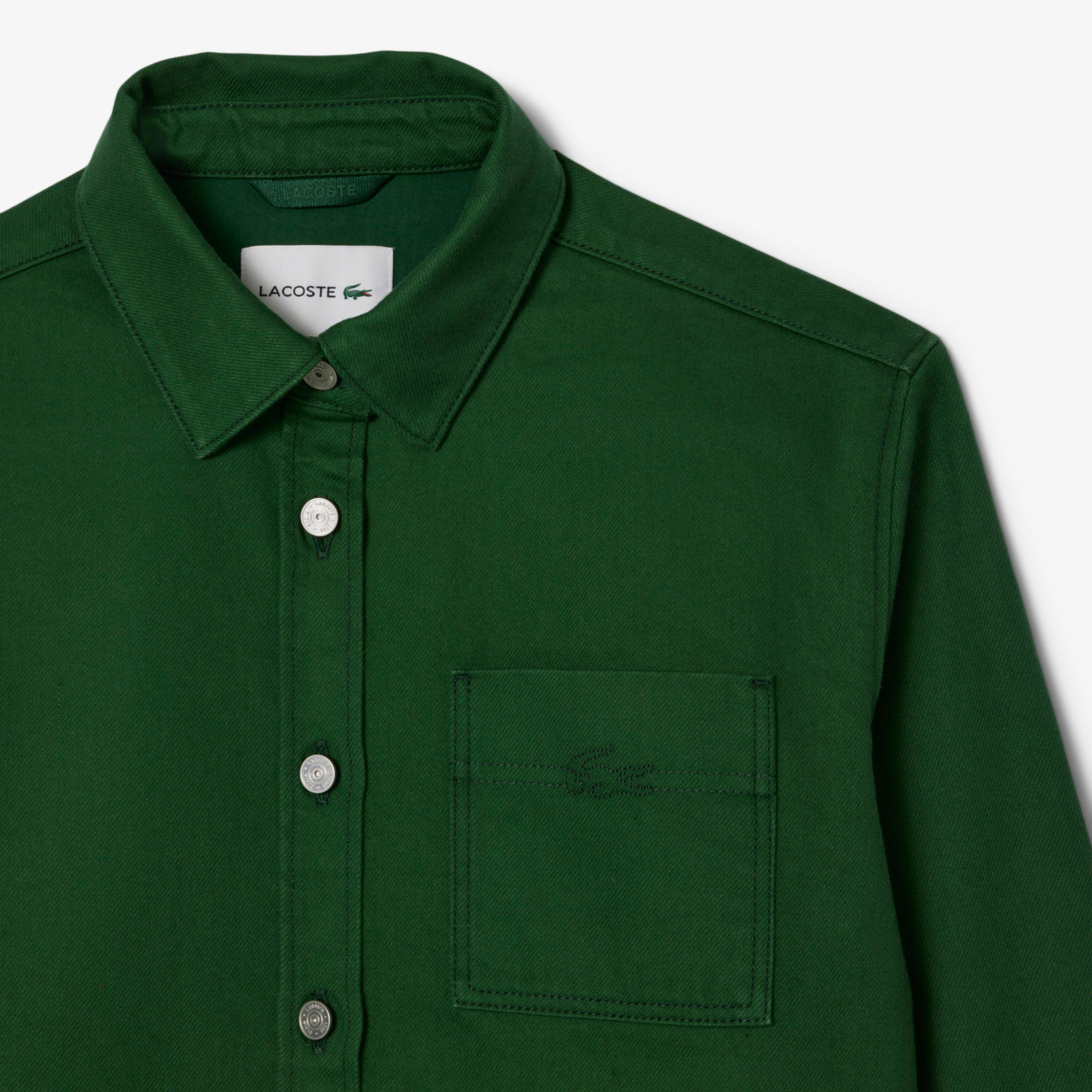 Kadın Relaxed Fit Denim Yeşil Ceket