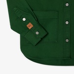 Kadın Relaxed Fit Denim Yeşil Ceket