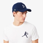 Tennis x Novak Djokovic Erkek Regular Fit Bisiklet Yaka Baskılı Beyaz T-Shirt & Şapka Seti