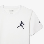 Tennis x Novak Djokovic Erkek Regular Fit Bisiklet Yaka Baskılı Beyaz T-Shirt & Şapka Seti