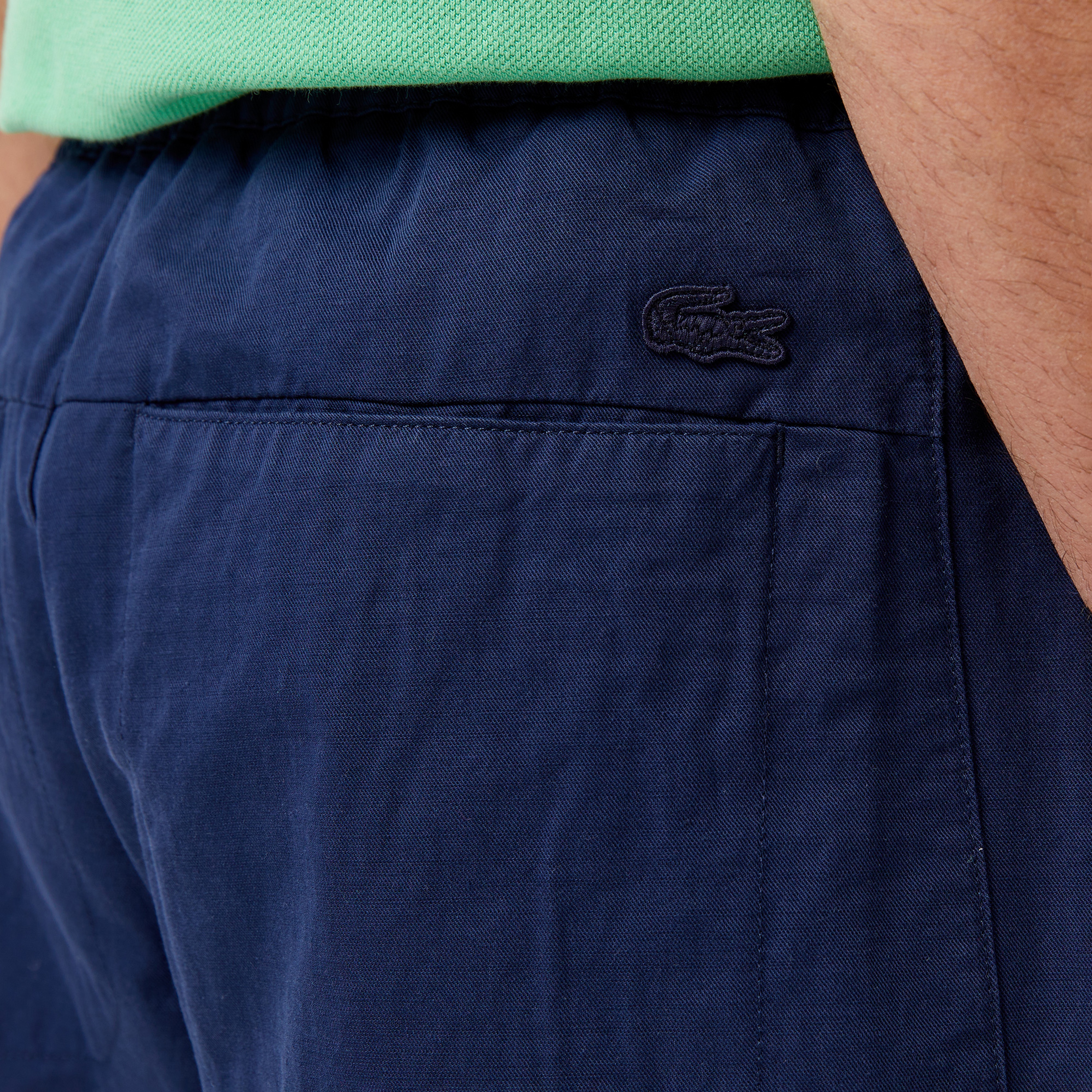 Erkek Relaxed Fit Lacivert Bermuda Şort