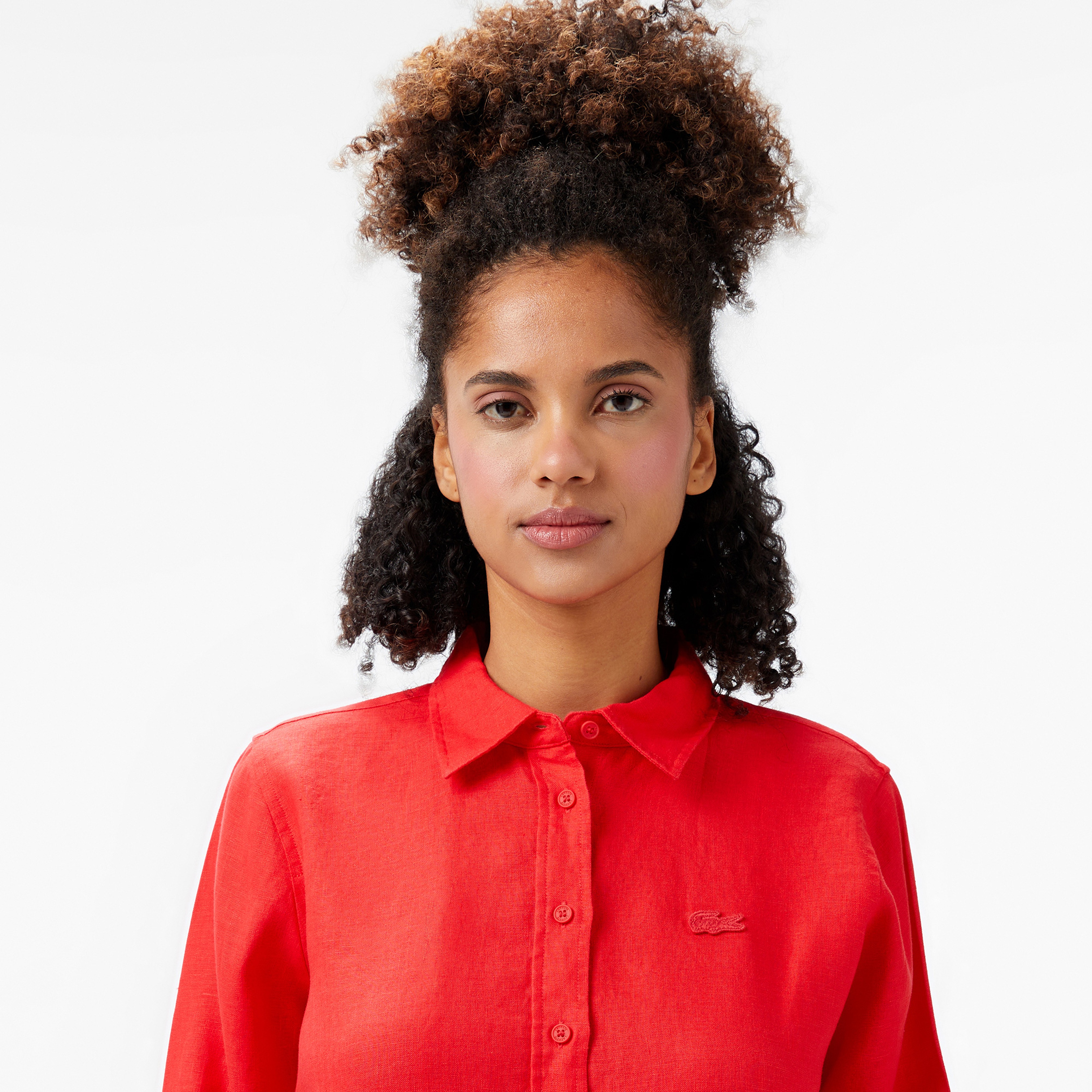 Kadın Relaxed Fit Kırmızı Gömlek