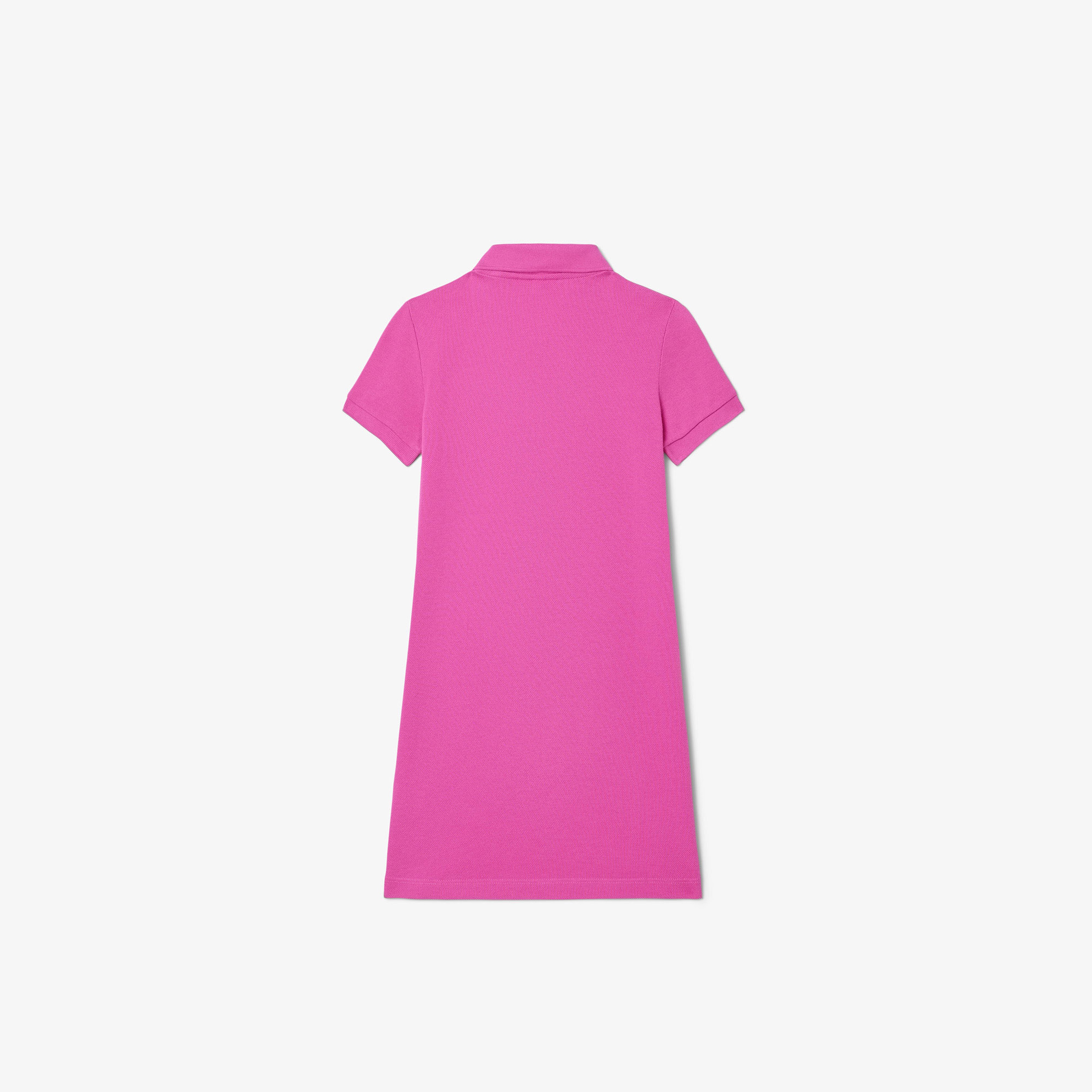 Kız Çocuk Kısa Kollu Polo Yaka Pembe Elbise