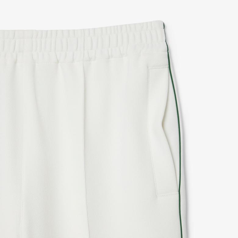 Erkek Loose Fit Beyaz Eşofman Altı