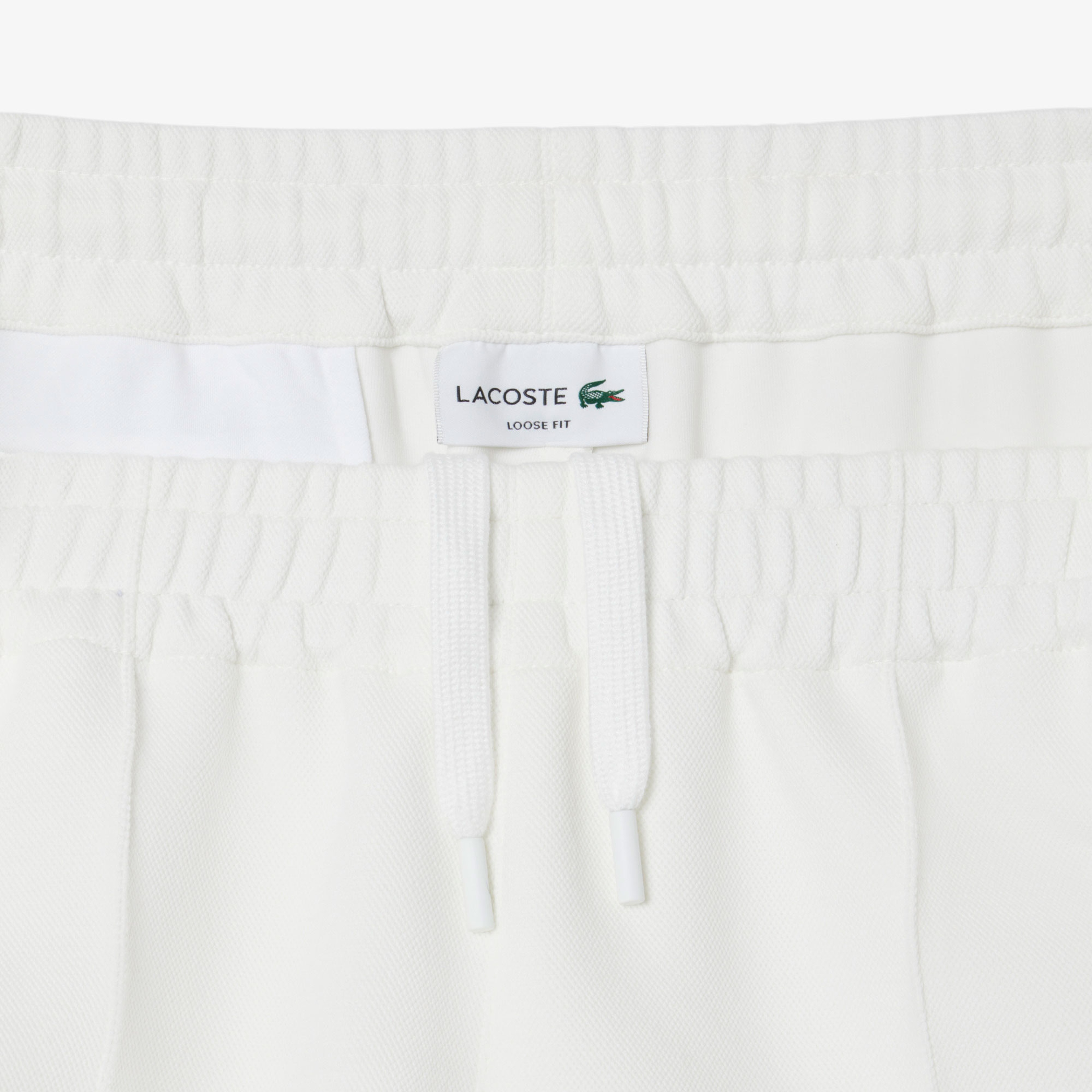 Erkek Loose Fit Beyaz Eşofman Altı