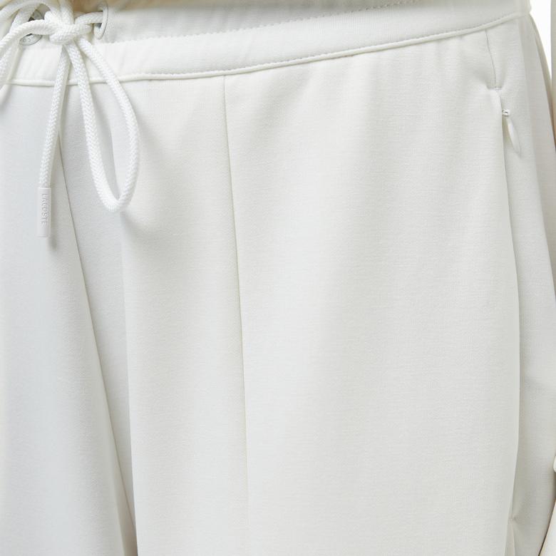 Lacoste Kadın Loose Fit Beyaz Eşofman Altı