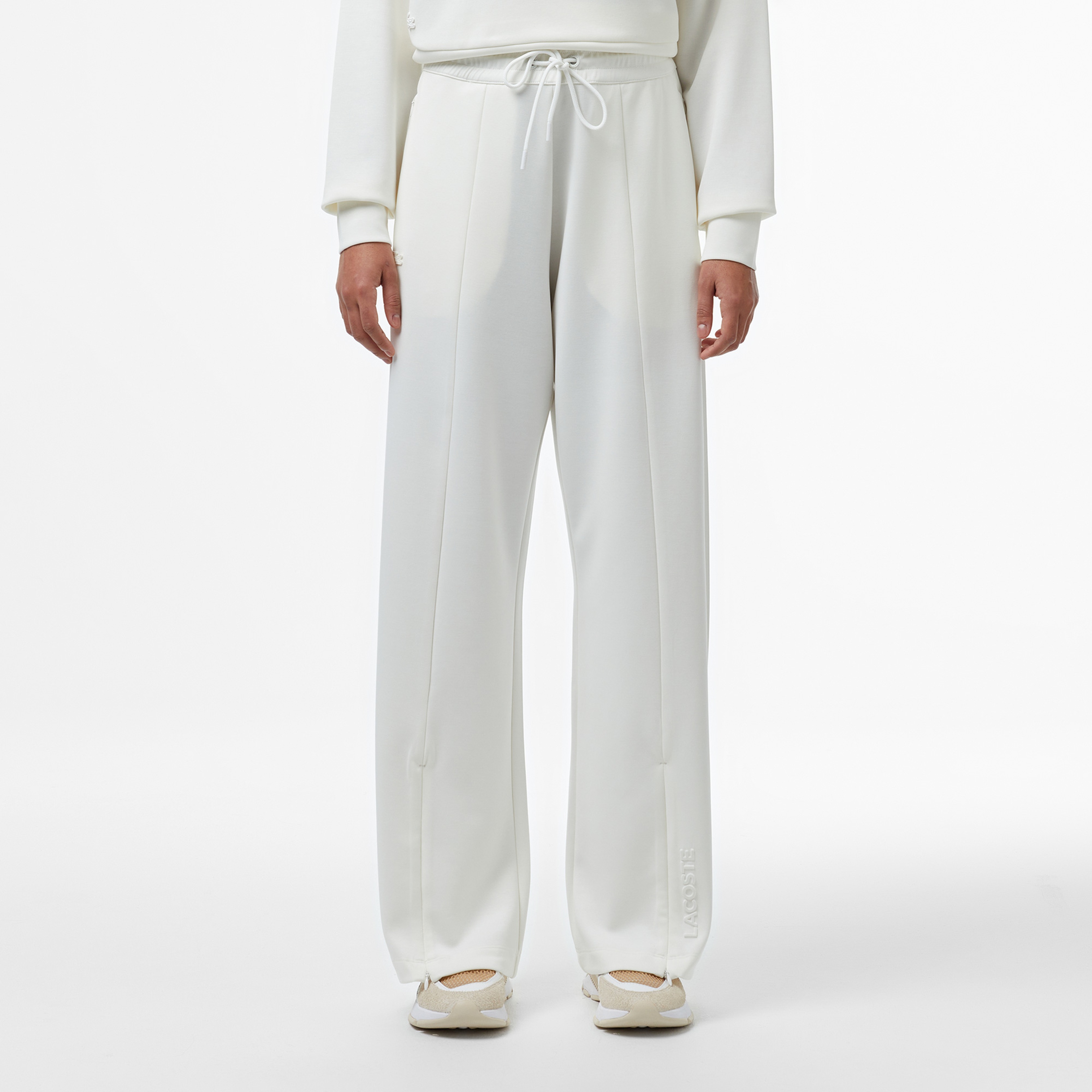 Kadın Loose Fit Beyaz Eşofman Altı