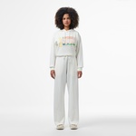 Lacoste Kadın Loose Fit Beyaz Eşofman Altı