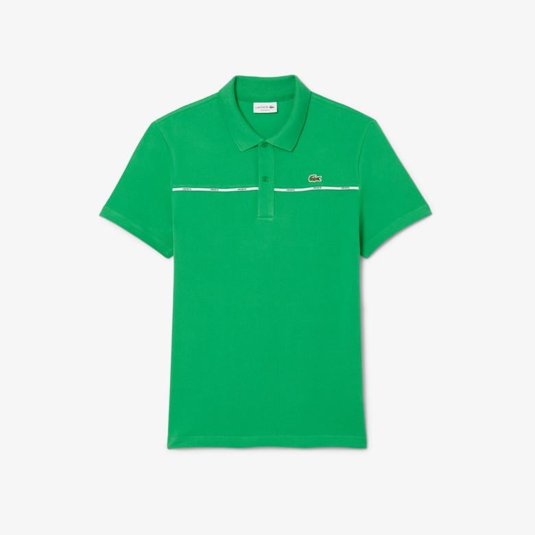 L.12.12 Erkek Classic Fit Yeşil Polo