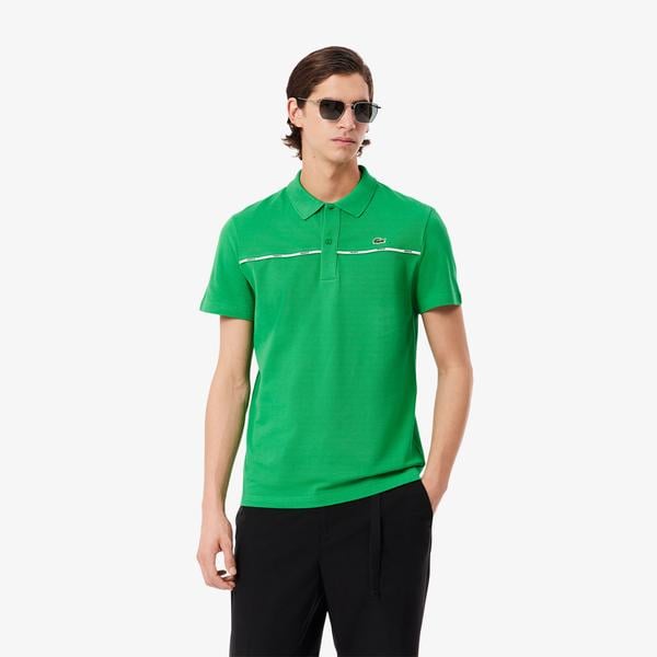 L.12.12 Erkek Classic Fit Yeşil Polo