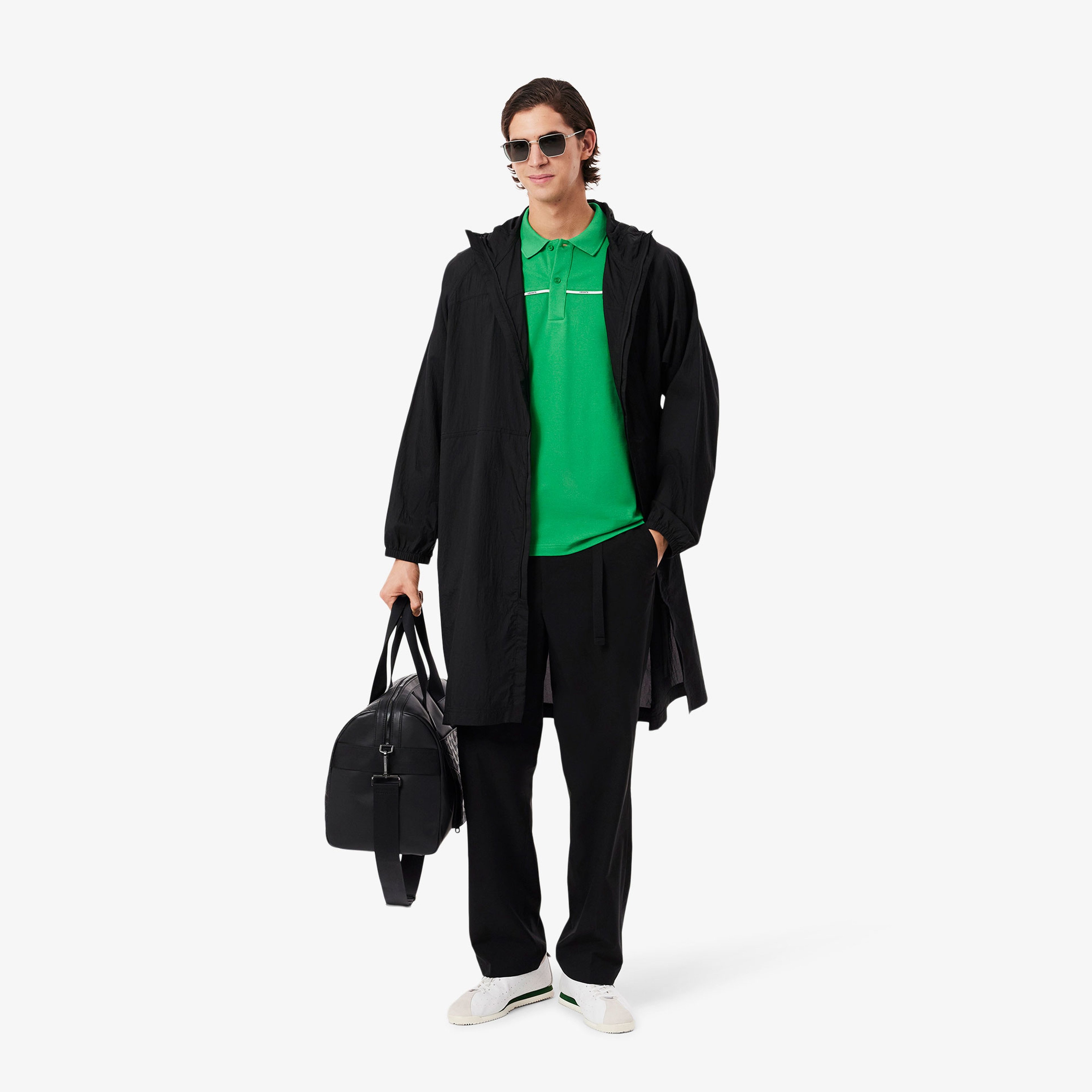 L.12.12 Erkek Classic Fit Yeşil Polo